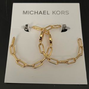 Michael Kors gold tone earrings